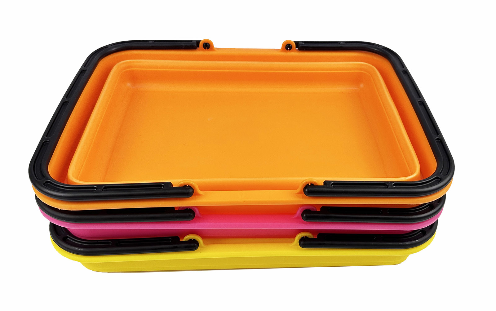 SAMMART 8L (2.11Gallons) Collapsible Dish Drainer - Foldable Drying Rack - Portable Dinnerware Organizer - Space Saving Kitchen Utensil Storage Tray