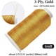 thumbnail image 2 of Hilo de coser metálico dorado de 3 capas, 1312 yardas, 0,2 mm, hilo de nailon para máquina de bordar, hilo brillante con purpurina navideña y carrete., 2 of 9