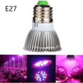 thumbnail image 2 of Bombilla de cultivo E27 de 8W con luz para plantas de interior de 18LED para vegetación hidropónica o de invernadero (12 rojos y 6 azules), 2 of 5