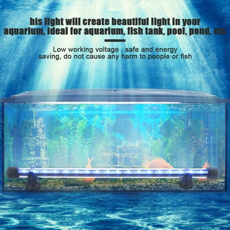 WALFRONT Underwater Submersible Color Changing LED RGB Light Aquarium Fish Tank, Color Changing LED Aquarium Light,Underwater LED RGB