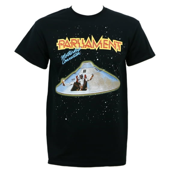 Parliament Men's Mothership Connection T-Shirt Black X-Large | Officially Licensed Merchandise