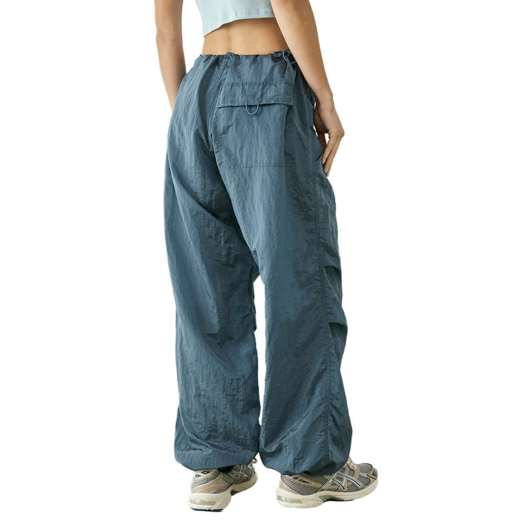 Pudcoco Women Sport Pants Elastic Waist Ankle Cuff Sweatpants with Pocket 