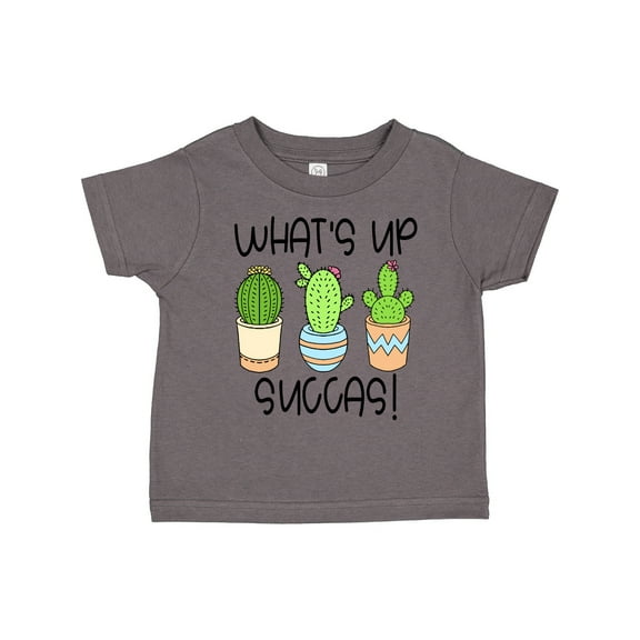 Inktastic What's Up Succas Funny Cacti Plants Boys or Girls Toddler T-Shirt