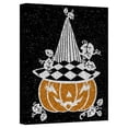 thumbnail image 2 of Crafted Creations Harlequin Witch Hat Pumpkin Canvas Halloween Wall Art - 30" x 20", 2 of 2