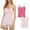 Pinks, variant on Bigersell Bra for Women Pack Trendy 2024 Women's 2pc Daily Sling with Chest Pad Camisole Shelf Bra Spaghetti Straps Tank Tops Wireless Bra Style F-241 Pinks S