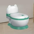 thumbnail image 6 of Potty Train Toilet Anti Slip Travel Real Feel Potty for Hotel Indoor Bedroom Green PU pad, 6 of 8