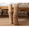 thumbnail image 3 of Indoor/Outdoor Thermal Socks for Women - Fuzzy Fleece Lined with Non-Skid Soles, 3 of 5
