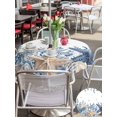 thumbnail image 5 of Outdoor Tablecloth with Umbrella Hole for Patio/Picnic/Party/Camping, Blue Starfish Coastal Waterproof Table Cloth Round Cover Washable, Eucalyptus Summer Nautical Shell Ocean (Dia 54"), 5 of 8