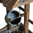 thumbnail image 4 of Outsunny Outdoor Accent Decorative Rustic Wishing Well Fountain, 4 of 5