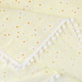 thumbnail image 3 of Unique Bargains Rectangle Cotton Yellow Table Cover Tablecloth Small White Ball 39"x55", 3 of 5