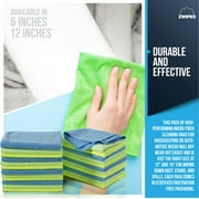 Zwipes Microfiber Cleaning Cloths, Multicolor, 12 Pack