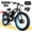 Black-Blue, variant on 5000W Peak Bike, 60V 25AH Battery Bike for Adults, Dual Motor AWD Bike 50MPH 21-Speed ,Long Range Mountain Bike with 26" x 4.0 Fat Tire, All-Road Mountain Bike UL2849, Christmas Gift