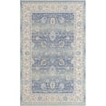 thumbnail image 1 of Unique Loom Whitney Vintage Border Rug 5' x 8' Rectangle French Blue/Ivory, 1 of 2