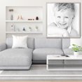thumbnail image 4 of ArtToFrames 24" x 25" Bright Silver Picture Frame, 24x25 inch Silver Wood Poster Frame (WOM-4752), 4 of 8