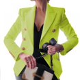 thumbnail image 2 of Blazers Décontractés pour Femmes avec Poches, Cardigans Ouverts, Veste de Travail Rouge, 2 of 4