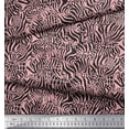 thumbnail image 2 of Soimoi Pink Rayon Fabric Leopard & Wild Animal Skin Printed Fabric 1 Yard 56 Inch Wide, 2 of 3
