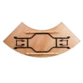 thumbnail image 6 of Flash Furniture Ginny 7.25 ft. x 2.5 ft. Serpentine Wood Folding Banquet Table, 6 of 6