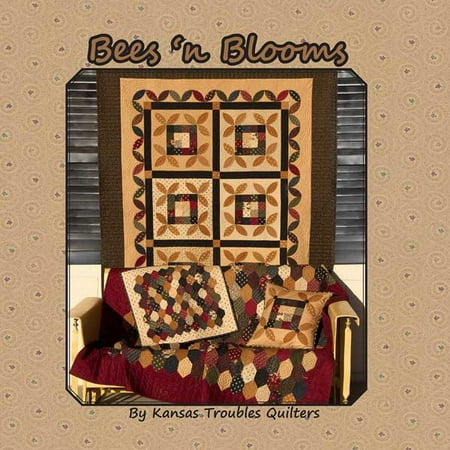 Kansas Jayhawks Fabric - Kansas Troubles Bees N Blooms Quilt Book