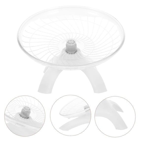Luxshiny Guinea Pig Exercise Wheel with ABS Material, 1 Pack Small Pet Hamster Running Wheel