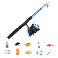 thumbnail image 5 of Carrete De Caña De Pescar Combo Kit Completo Pescar Malubero, Azul, 5 of 5