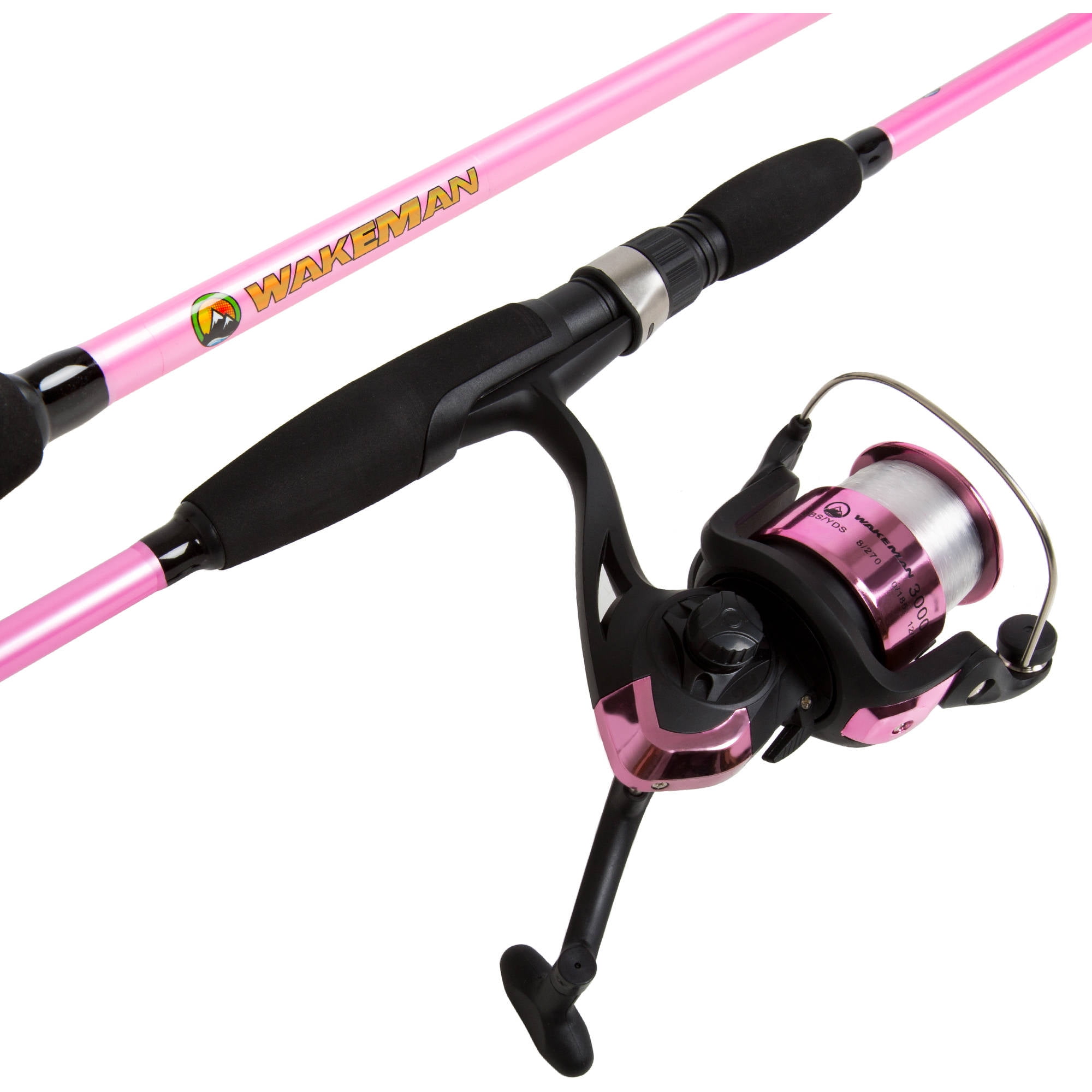 wakeman strike series spinning fishing rod and reel combo