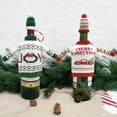 thumbnail image 3 of Yoyauz Party Talk Ugly Sweater Christmas Wine Bottle Covers, Holiday Wine Bottle Sweater Cover with Hat for Ugly Christmas Sweater Party Decorations, 3 of 6