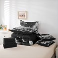 thumbnail image 6 of Feelyou Japanese Ocean Wave Comforter Set 7pcs, Starry Sky Black Grey Full Bedding Set, 6 of 8