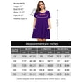 thumbnail image 4 of VEPKUL Womens Plus Size Dresses with Pockets Casual Short Sleeve Dress Loose A Line Flowy Swing DarkPurple_3X, 4 of 8