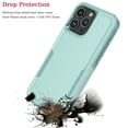 thumbnail image 5 of For iPhone 16 Pro Case with Tempered Glass Screen Protector, Tekcoo Heavy Duty Rugged Military Grade Protection Dual Layer Shockproof Phone Case Cover for Apple iPhone 16 Pro - Mint, 5 of 10