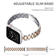 thumbnail image 3 of WFEAGL Thin Band Apple Watch Stainless Steel Metal Replacement Adjustable 38mm 40mm 41mm, 3 of 8