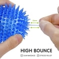 thumbnail image 5 of BESTSKY Squeaky Balls for Pet Small Puppy, 6 Pack TPR Fetch Spike Balls for Dogs, Rubber 6 Pack Bright Colors Chew Teething Dog Toys, for Clean Teeth and Training, for Puppy Chew and Teething, 5 of 7