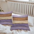 thumbnail image 6 of Throw Pillow Covers 16x16 Inch Set of 2, Farmhouse Purple Brown Waterproof Outdoor Pillow Covers, Vintage Wooden Striped Decorative Cushion Pillowcases for Couch, Sofa, Bed, Garden, Patio, 6 of 9