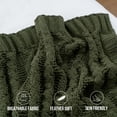 thumbnail image 2 of Battilo Olive Green Throw Blanket,Chenille Throws for Couch,Thick Chunky Cable Knit Blanket,51"x67", 2 of 8