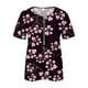 thumbnail image 4 of Blusa informal elegante de manga corta con cremallera y cuello redondo para mujer OAVQHLG3B Store lin121212, 4 of 5