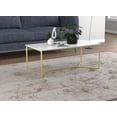 thumbnail image 3 of Safdie & Co. Coffee Table 44L Marble Gold Metal, 3 of 4