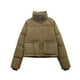 thumbnail image 1 of Parkas de manga larga para mujer, chaqueta de invierno con cuello alto y plumón grueso, chaqueta de algodón para mujer, 1 of 6