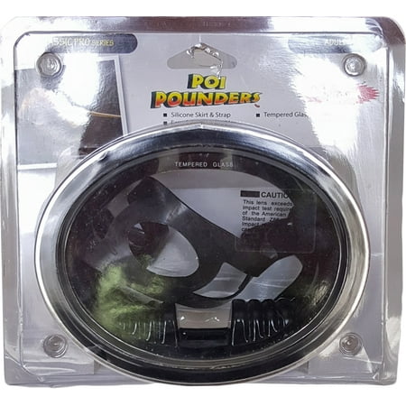 Poipounders Poi Pounders Blk Silicone Round Mask