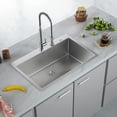 thumbnail image 1 of Undermount Sink， Single Bowl Kitchen Sink Undermount Stainless Steel Kitchen Sink  Bar or Prep Kitchen Sink, 1 of 6
