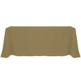 thumbnail image 1 of Ultimate Textile (10 Pack) 108 x 132-Inch Rectangular Polyester Linen Tablecloth with Rounded Corners - for Wedding, Restaurant or Banquet use, Cafe Khaki, 1 of 4
