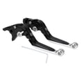 thumbnail image 1 of Levier de Frein Court pour Yamaha YZF R1 2002-2003 Guidon de Moto Réglable Levier de Frein en Alliage d'Aluminium Poignée Noire Ton Argenté Extrémité, 1 of 6