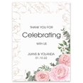 thumbnail image 1 of Darling Souvenir MADE WITH LOVE Custom Thank You For Celebrating With UsRoseWelcomeSignIdeal For Celebration - 18x12, 1 of 5