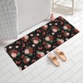 thumbnail image 2 of Pioneer Flower Floral Print Pattern Bathroom Rugs Mat, Non Slip Microfiber Bathroom Rug with Rubber Backing, Soft Mats for Bathroom Floor Tub Shower, 24"x60", 2 of 5