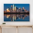 thumbnail image 3 of wall26 Canvas Print Wall Art Tallas, Texas City Skyline &amp; Reflection Architecture &amp; Maps Cityscape Photography Realism Global Scenic Colorful Multicolor for Living Room, Bedroom, Office - 32&, 3 of 5