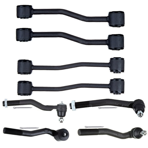 ECCPP - 8PCS Suspension Kit For 1999-2004 For Jeep For Grand Cherokee Lower Upper Outer Tie Rod End Inner Tie Rod End Sway Bar End Link