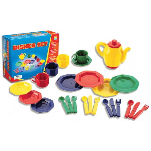 25 Piece Toy Dish Play Set - Walmart 