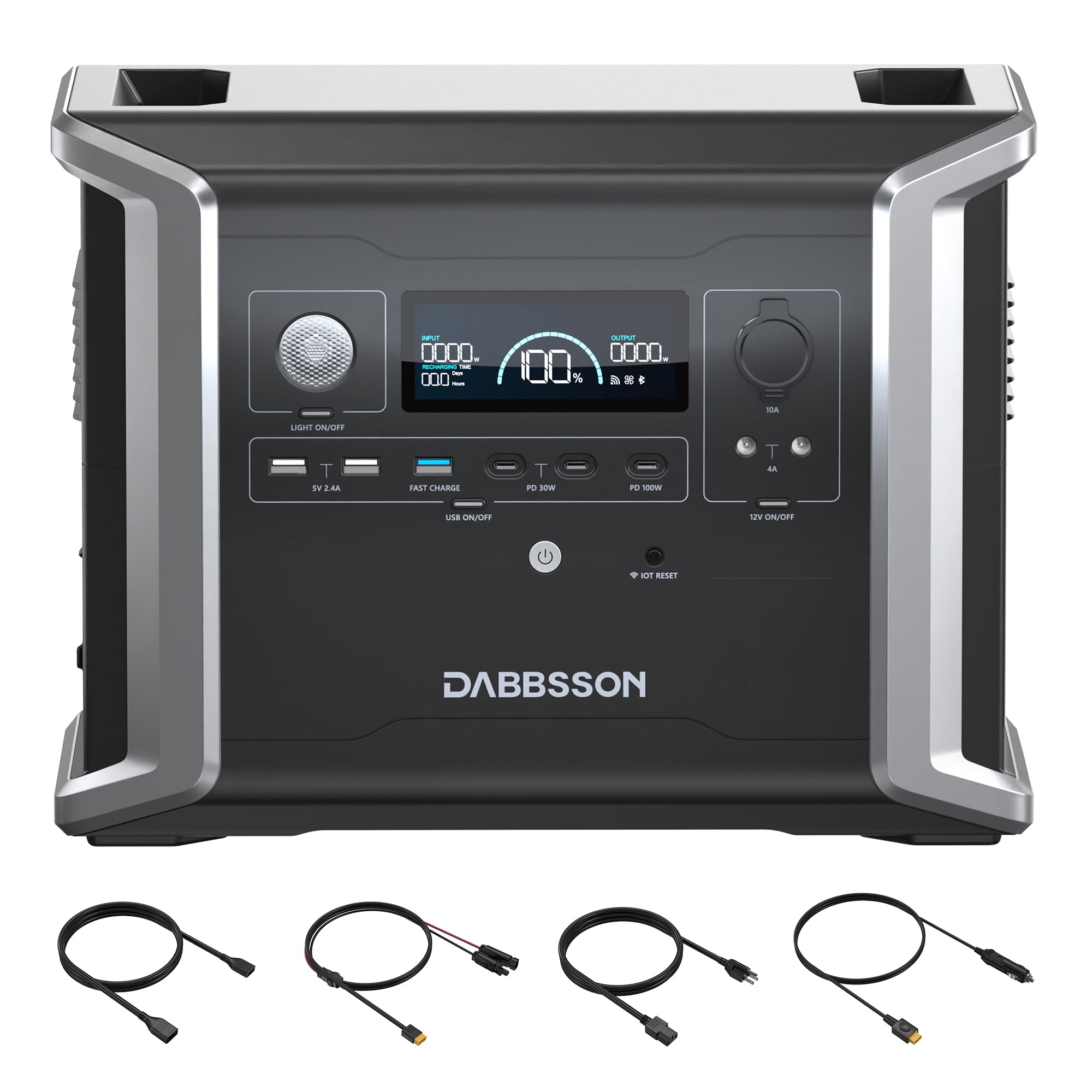 Dabbsson DBS1300 Portable Power Station 1330Wh 1200W Solar Generator LiFiPO4 Battery for Camping, Home Backup, RV