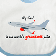 thumbnail image 4 of Inktastic Airplane Boys or Girls Baby Bib, 4 of 4