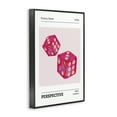 thumbnail image 3 of Stupell Industries Pink Dice Pair Fashion Painting Black Framed Art Print Wall Art, 12 x 18, 3 of 8