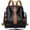 Black/Brown, variant on ALTOSY Fashion Leather Backpack for Women Purse Functional Crossbody Bag S77 Black/Beige