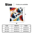 thumbnail image 5 of Football Throw Pillow Covers Inserts with Unique Patterns - Set of 2 for Pillows Covers - Available in 16x16, 18x18, 20x20 Inches - Great for Throw Pillow Covers - Versatile for Various Occasions, 5 of 6